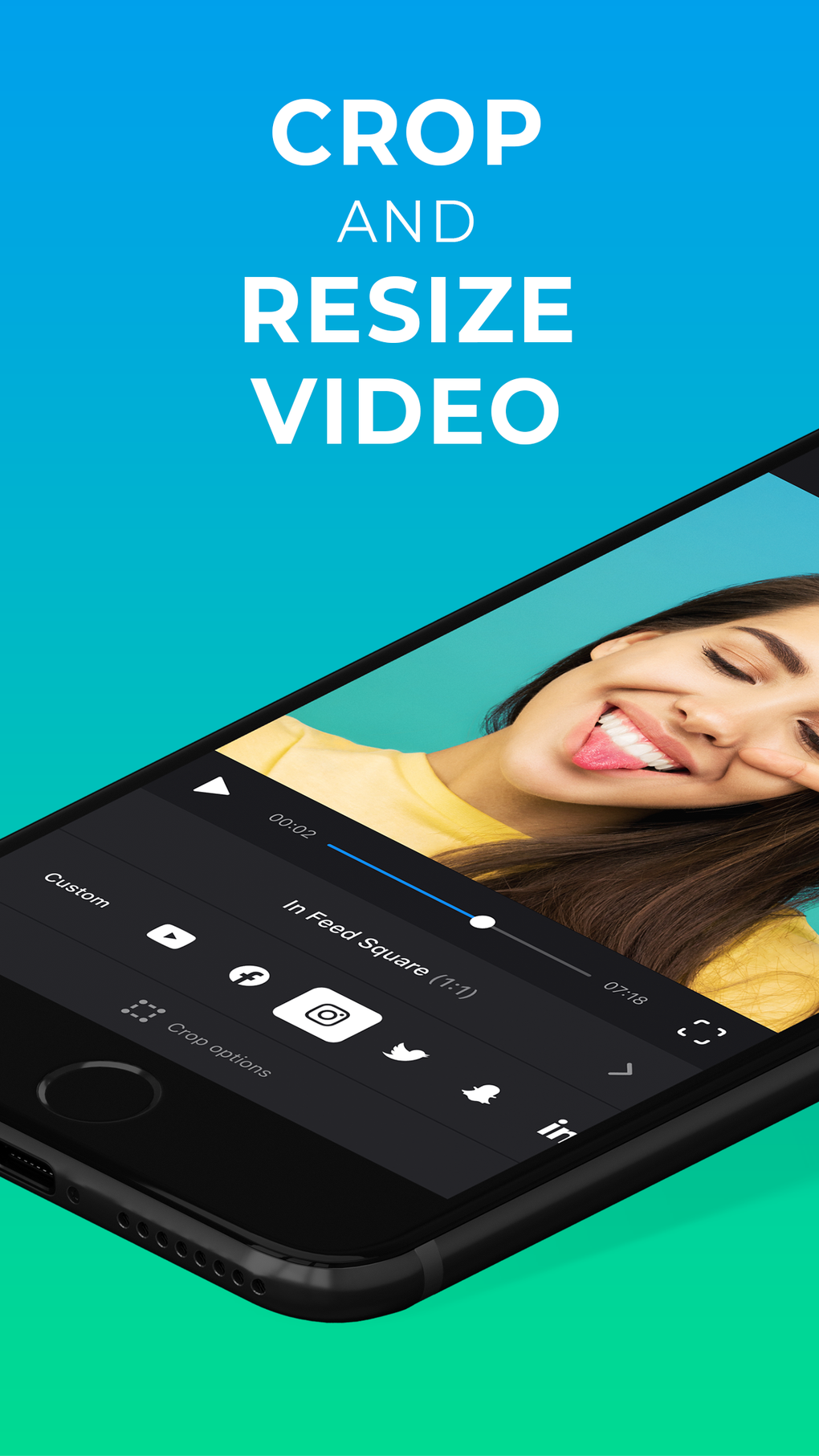 Crop Resize Video Clideo для iPhone — Скачать