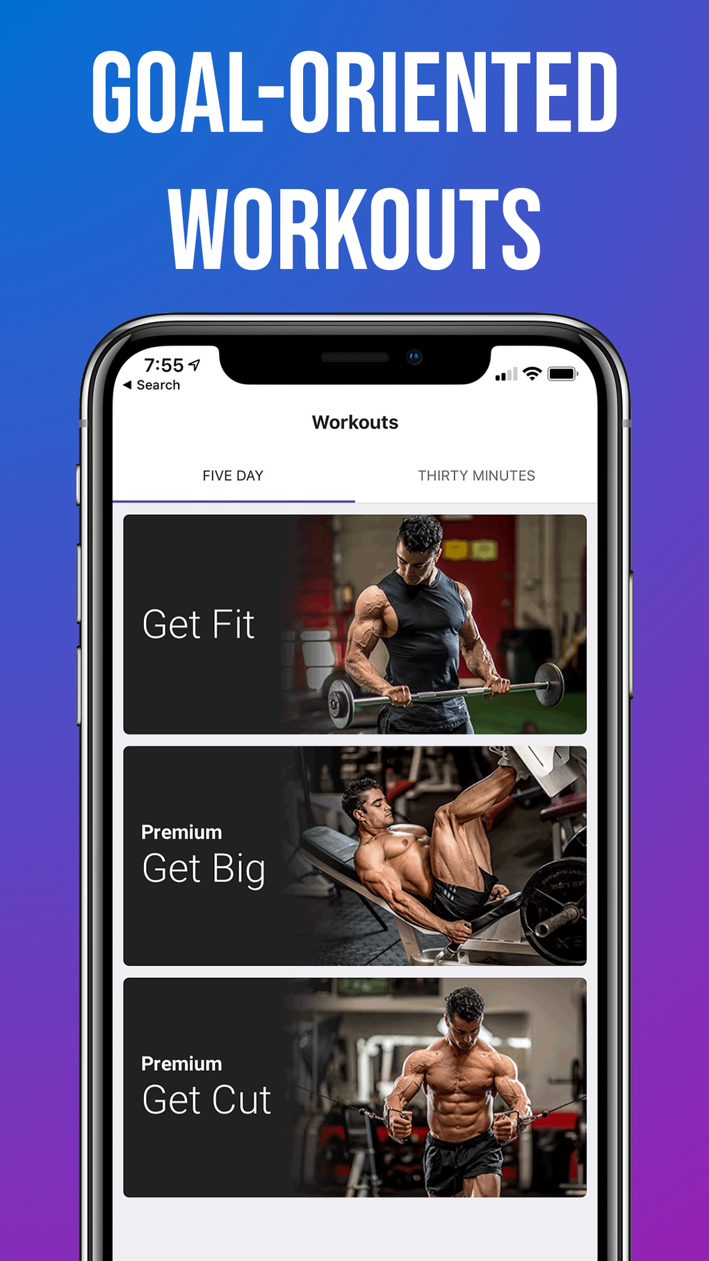 PUMPS: Mens Gym Workouts для iPhone — Скачать