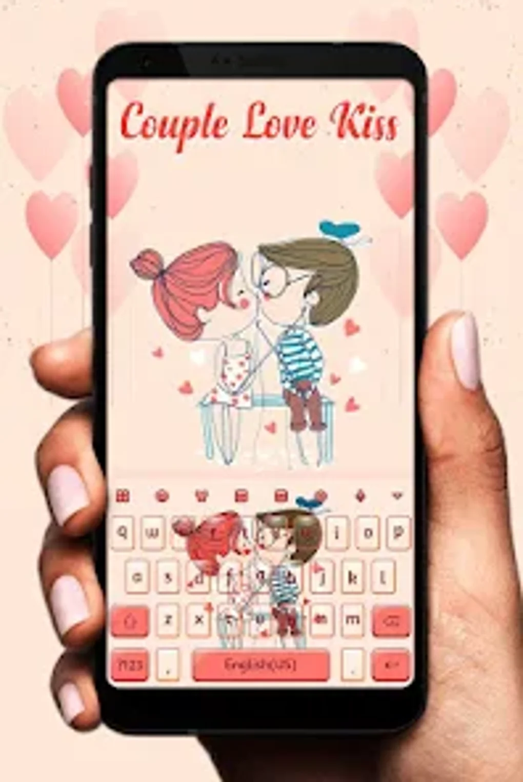 Couple Love Kiss Keyboard для Android — Скачать