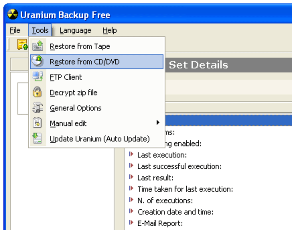 download the new Uranium Backup 9.8.1.7403