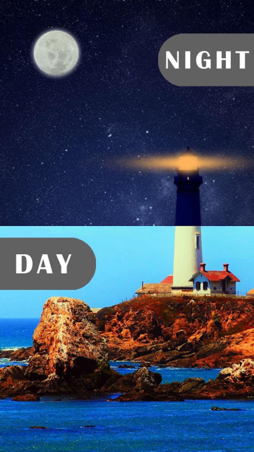 Day night changing clock live wallpaper APK for Android - Download