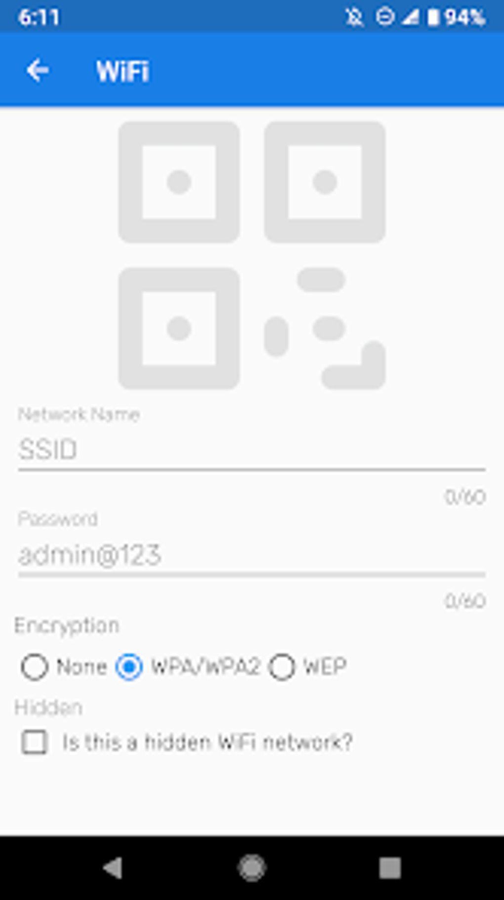 WiFi QR Code Shower - Scanner for Android - Download