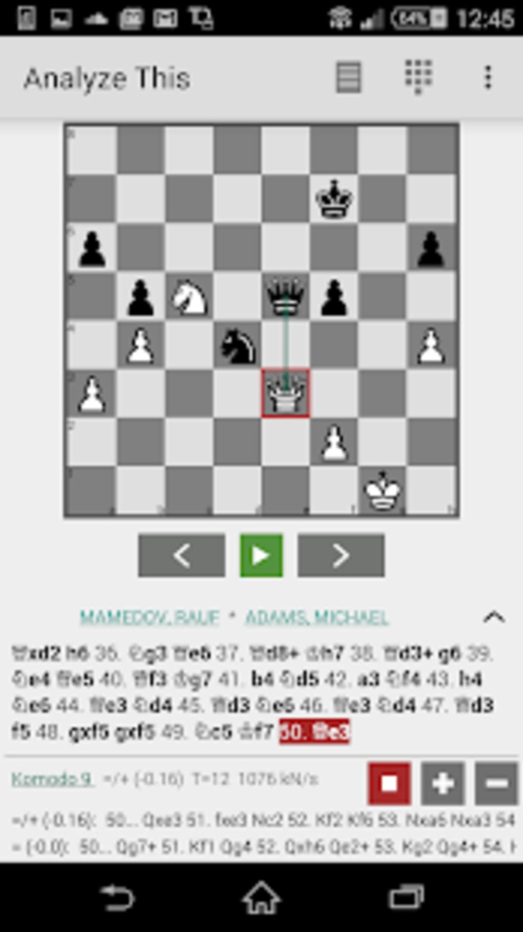 Chess engine android