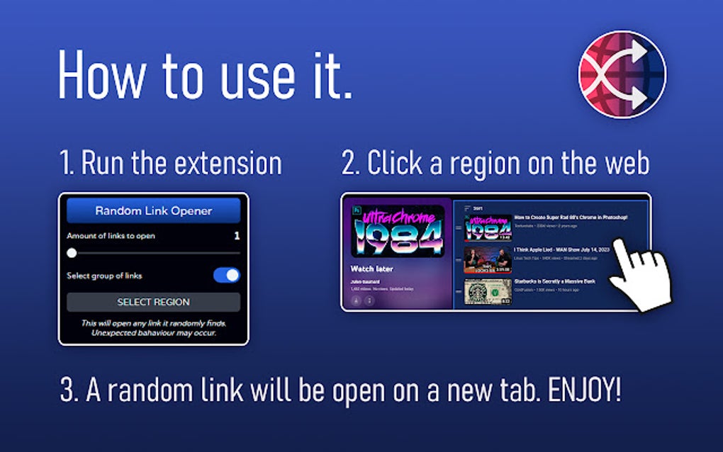 Random Link Opener for Google Chrome - Extension Download