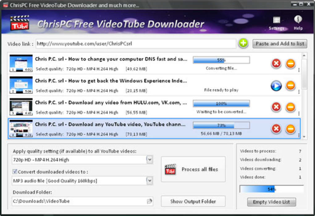 ChrisPC VideoTube Downloader Pro 14.23.0627 for mac instal