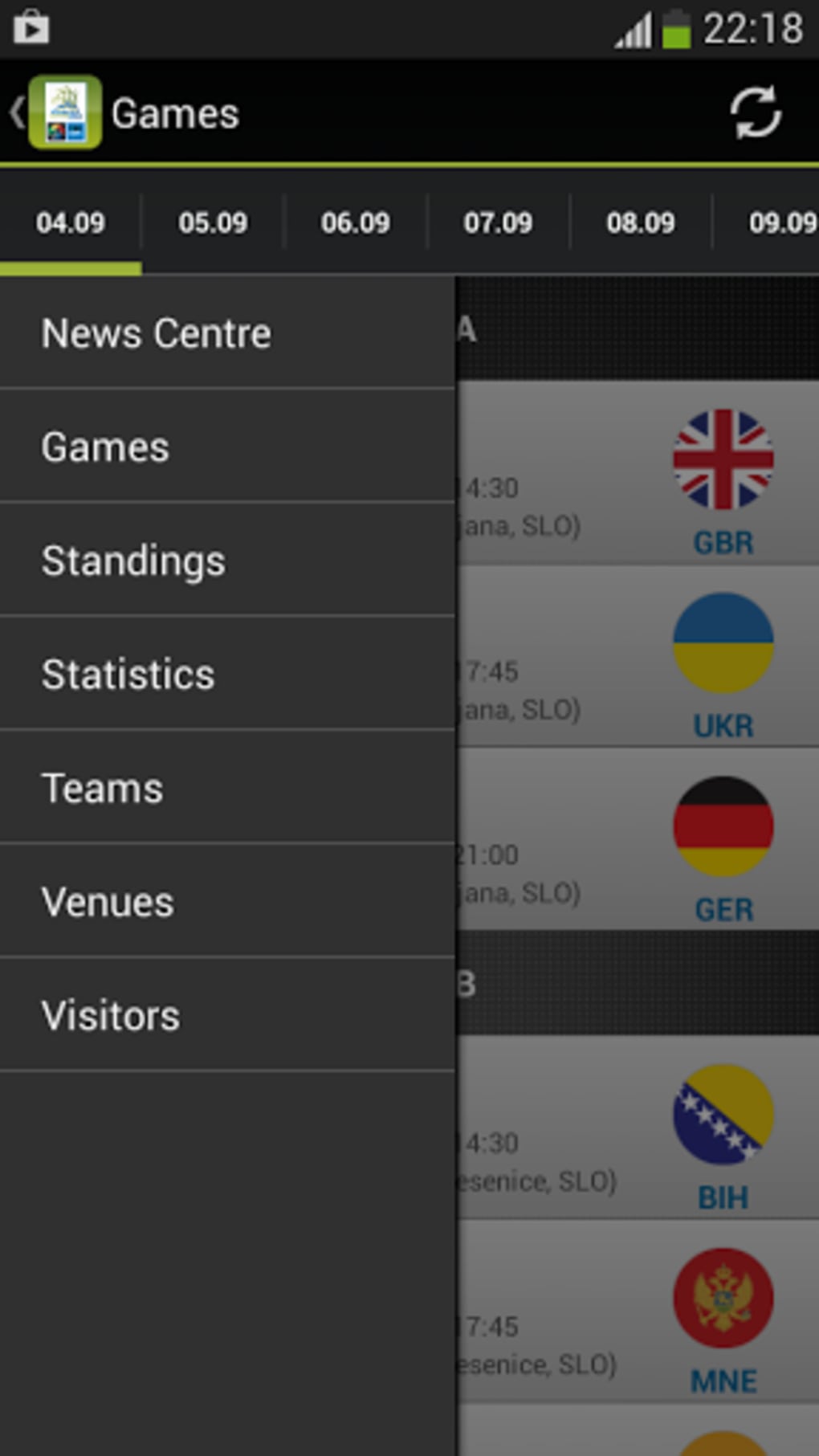 EuroBasket 2013 Official for Android