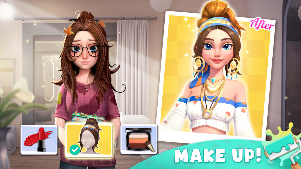 Jogo de maquiagem Android MoboMarket Makeover Cute Partygoer
