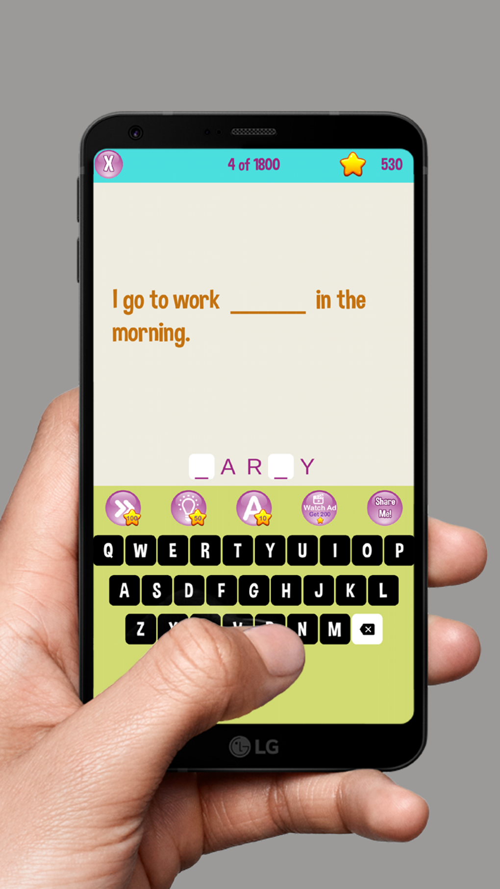 Fill the Missing Letters для Android — Скачать