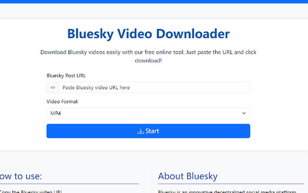 Bluesky Video Downloader Save Bluesky Videos for Google Chrome
