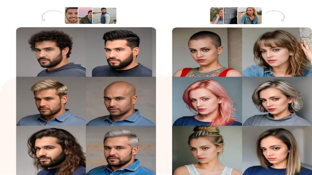 PhotoFairy | Use case: change hair style, your AI barber