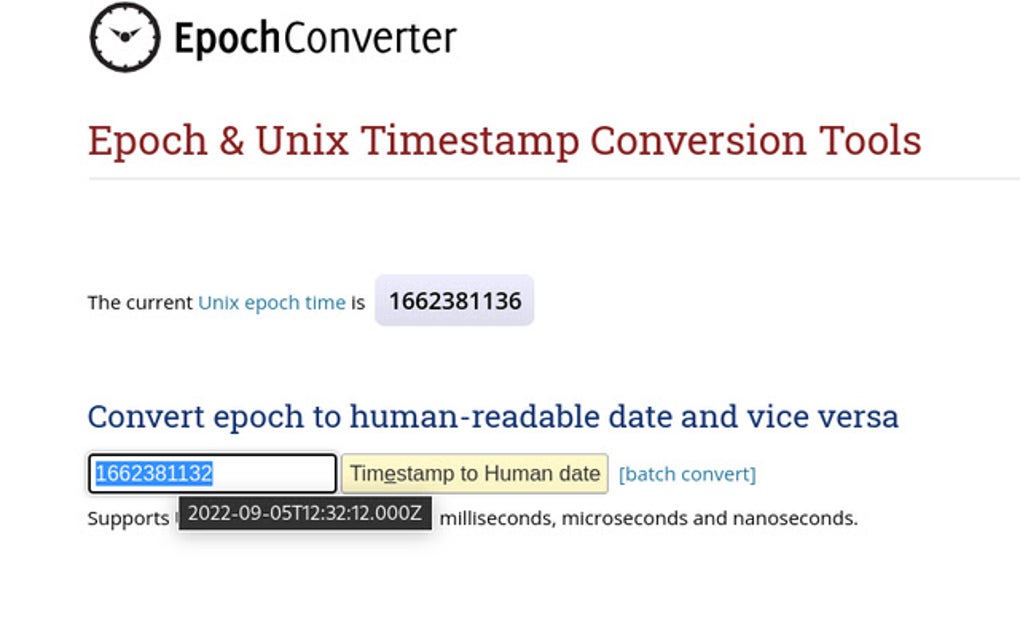 Epoch converter for google chrome extension download