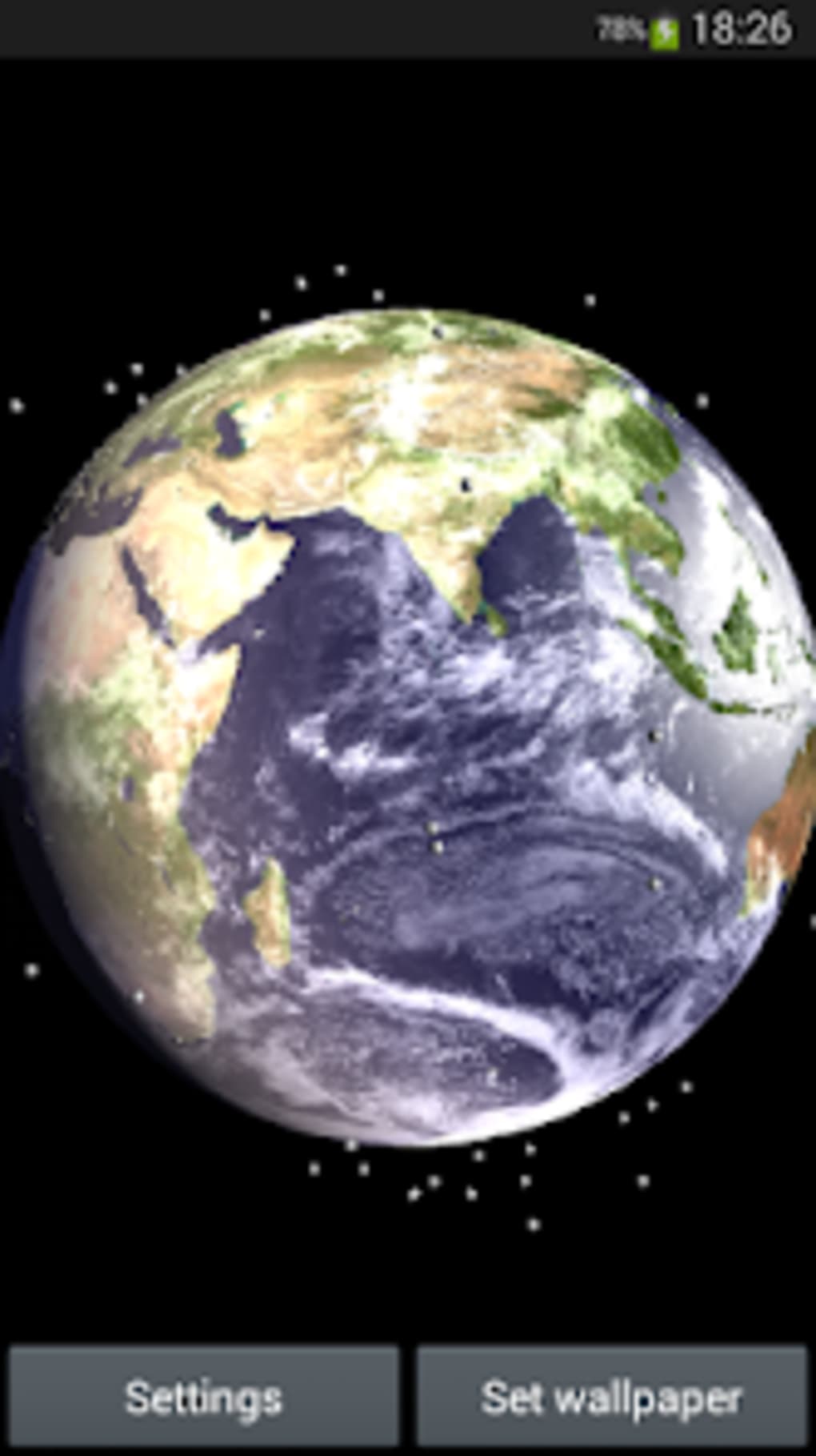 Earth Satellite Live Wallpaper voor Android - Download