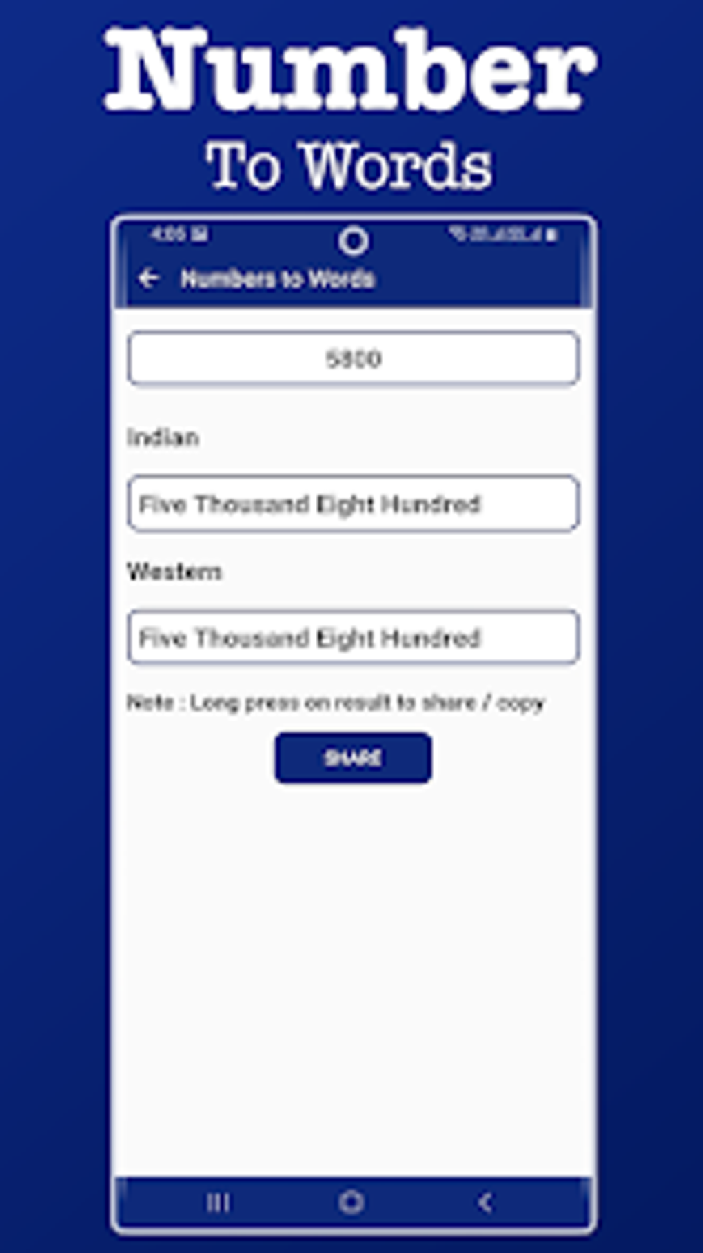 Number to word converter para android download