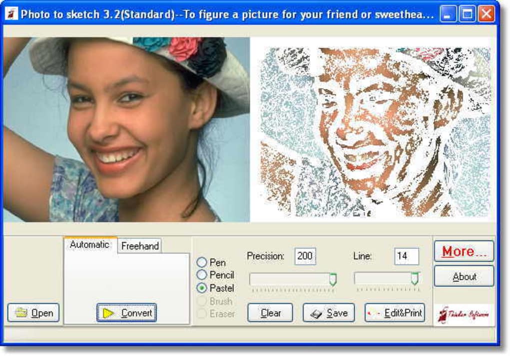 Photo To Sketch 3.5 Download (Free) - photo2sketch.exe