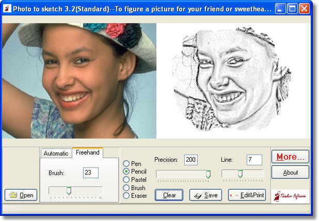 Sketch  PhotoFunia Free photo effects and online photo editor