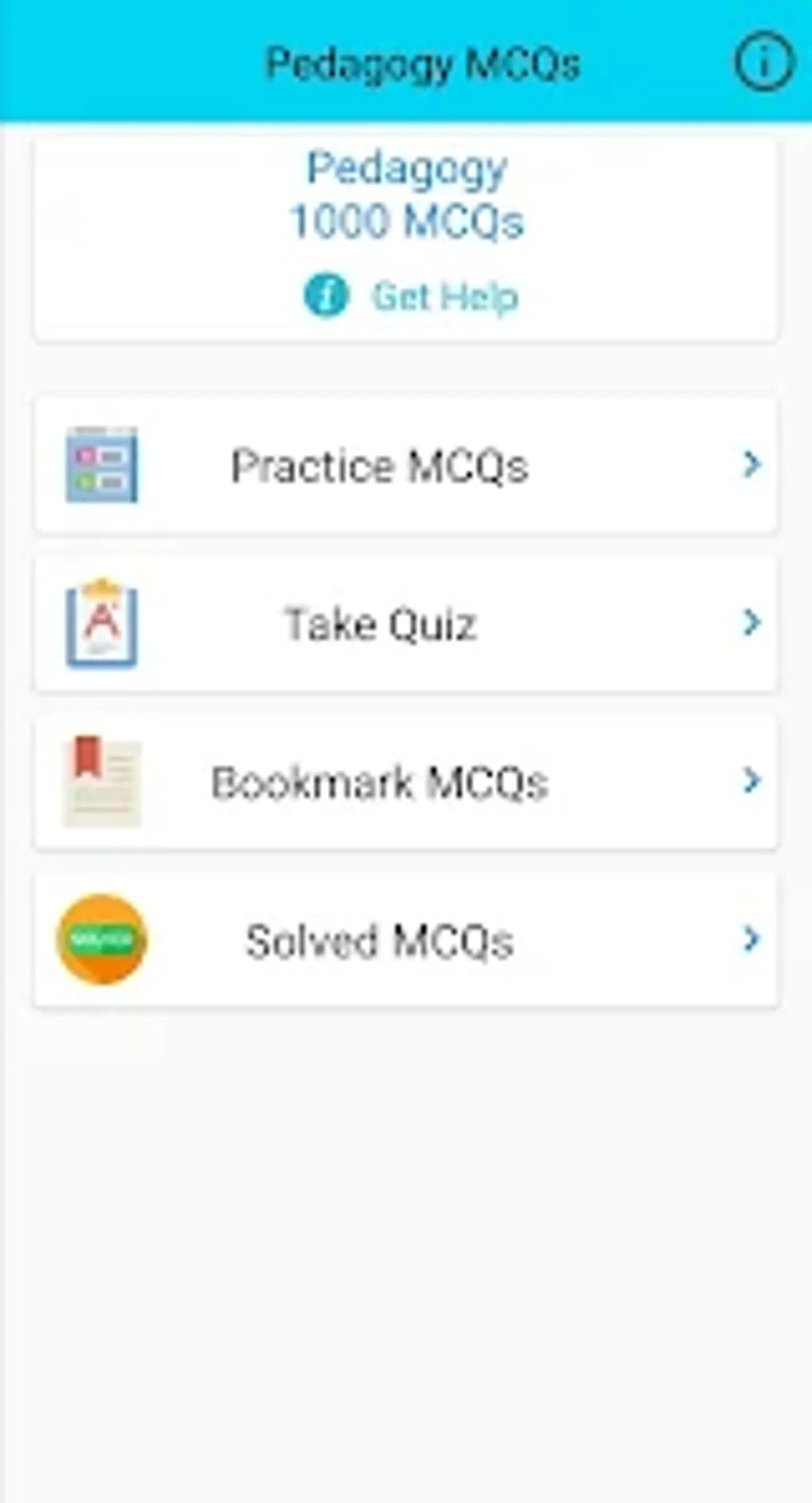 Pedagogy MCQs Test For Android - Download