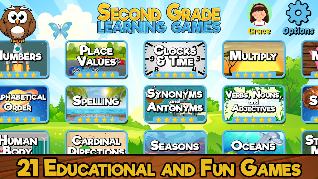 Second Grade Learning Games for Android - Download