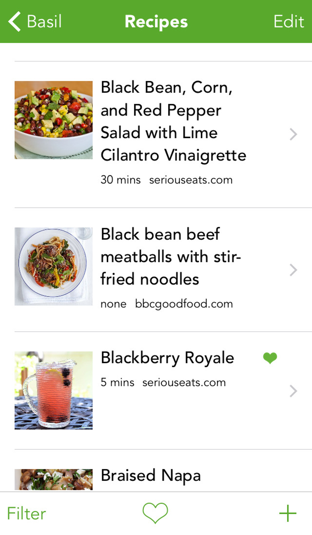 Basil Smart Recipe Manager. Organize and Cook Your Recipes for