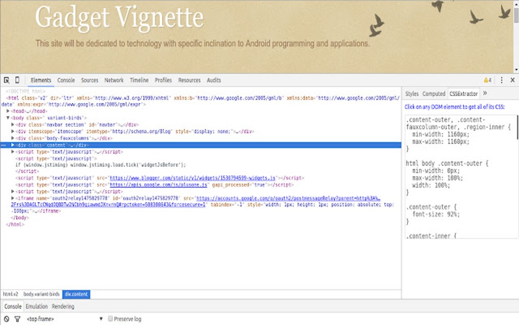 CSS Extractor (Extracts style & media rules) for Google Chrome ...