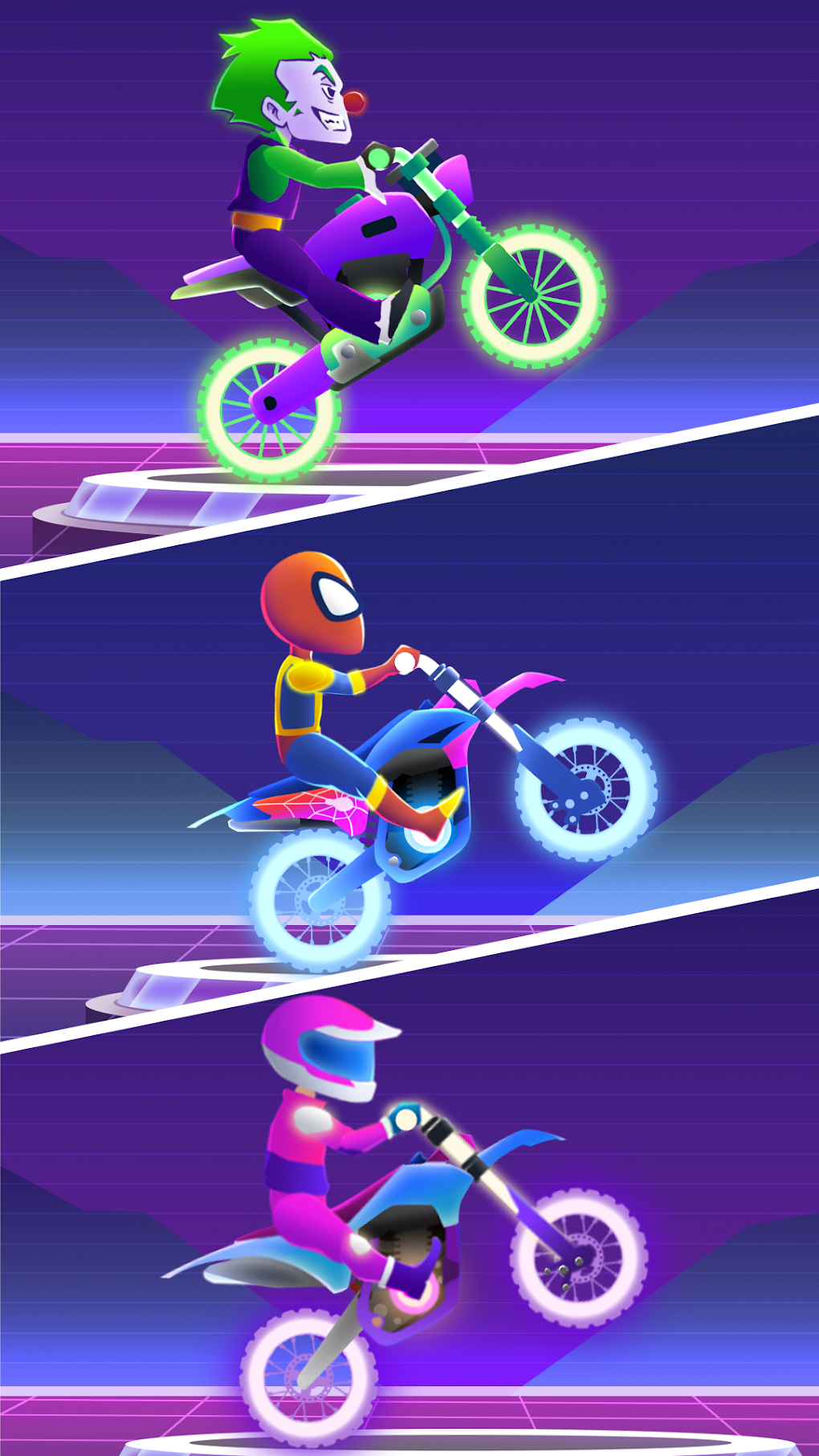 Moto Bike: Neon Racing для Android — Скачать