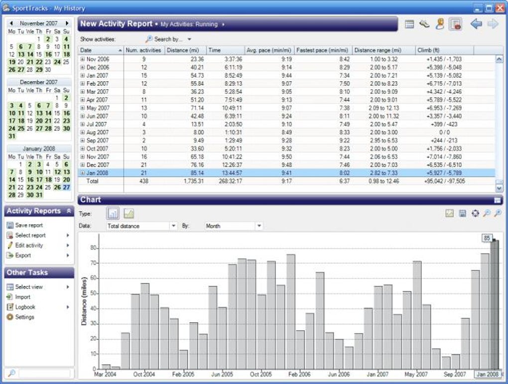 sporttracks 3 change categories