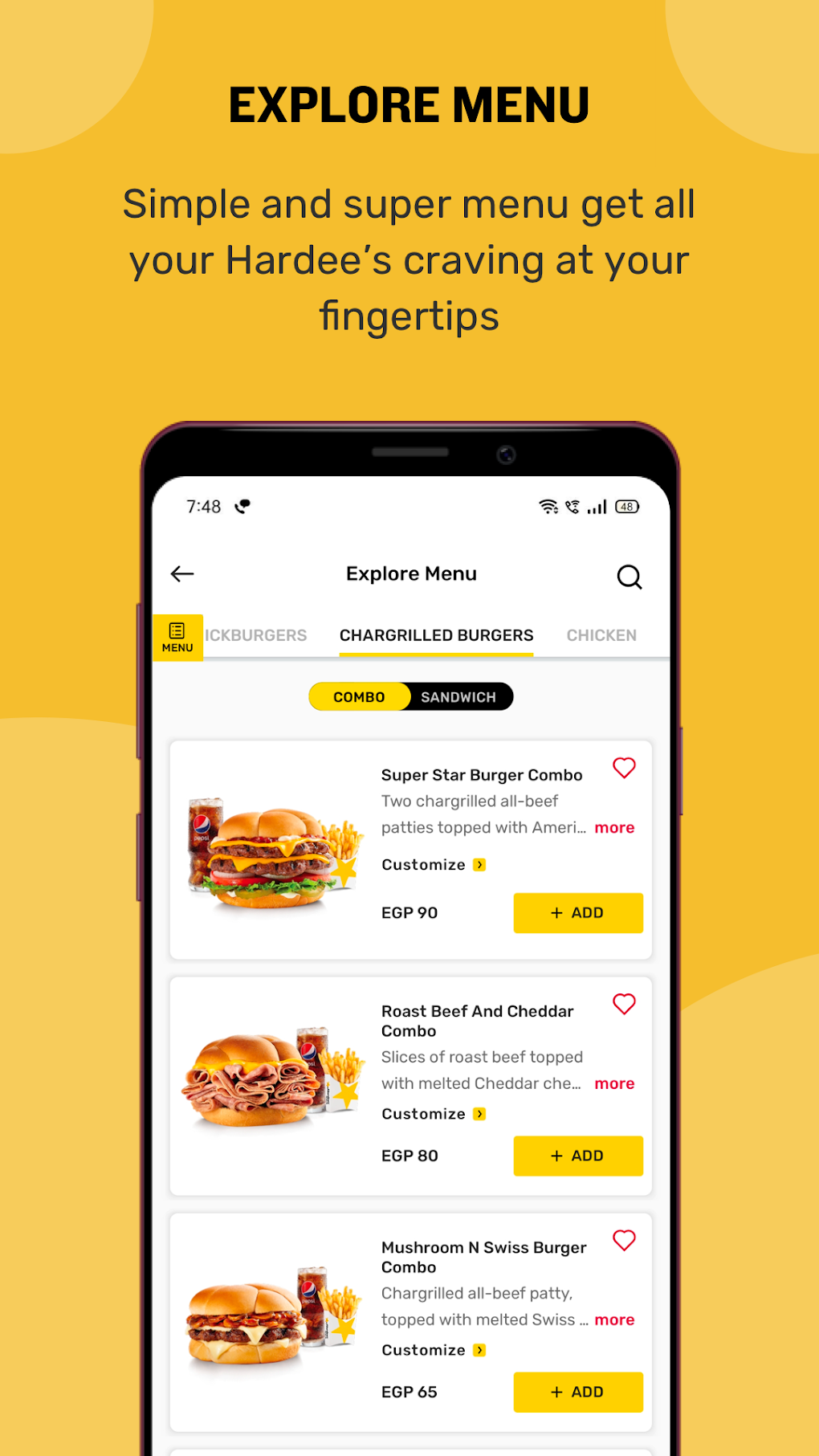 Hardees Egypt - Burger Sandwich Meals for Android - Download