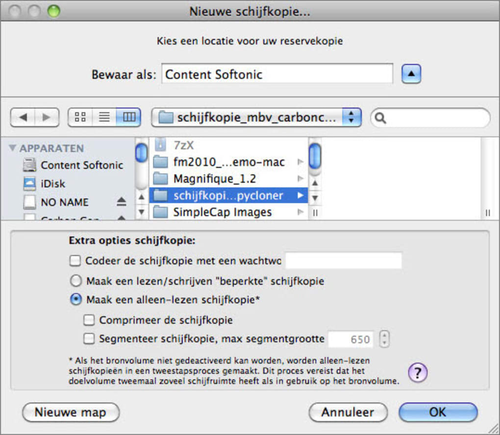 carbon copy cloner for mac 10.6.8