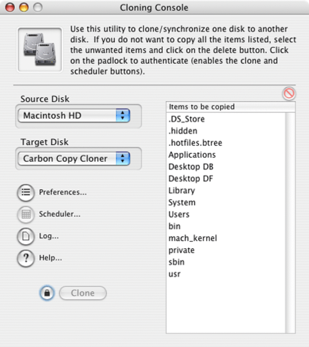 carbon copy cloner download mac os x