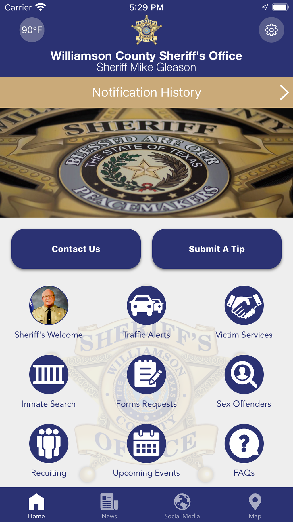 Williamson County Sheriff لنظام IPhone - تنزيل