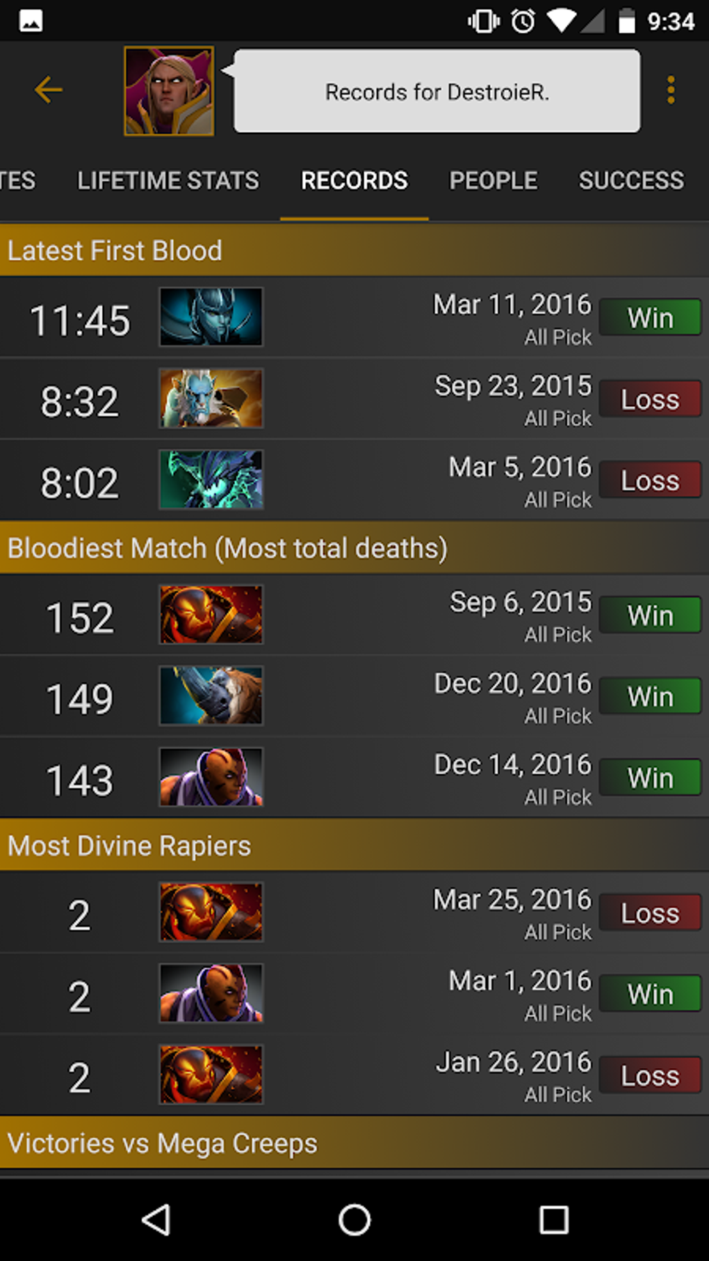 Stats for Dota 2 APK для Android — Скачать