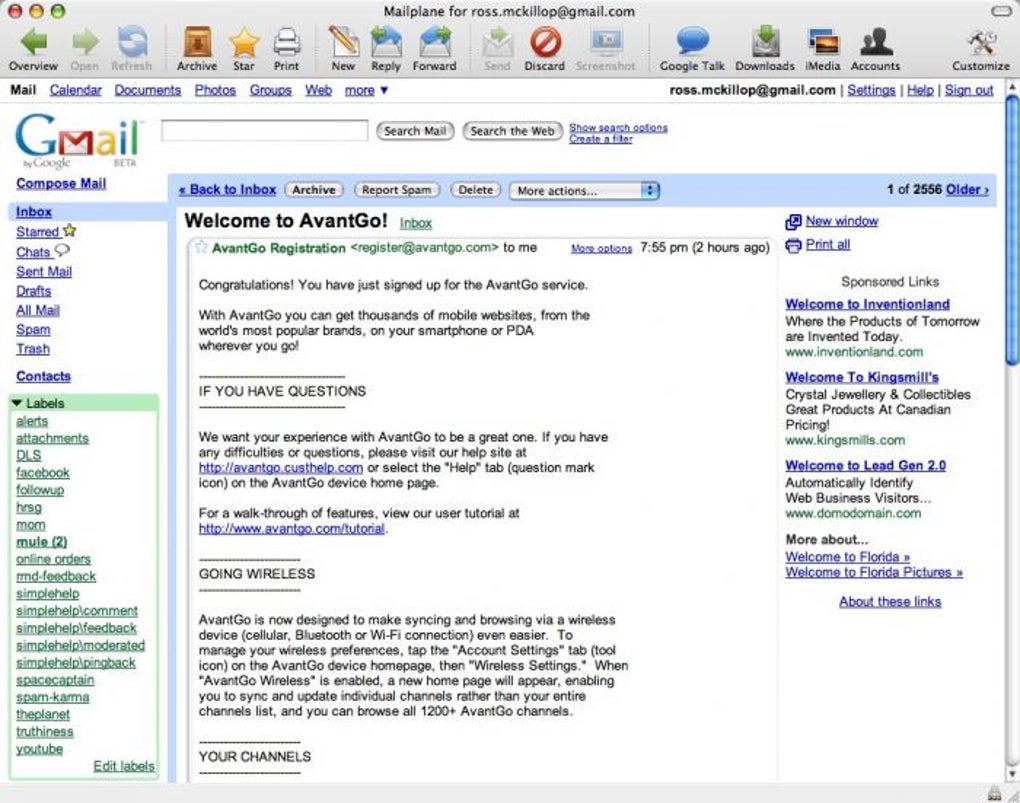 Mailplane Gmail Client For Mac