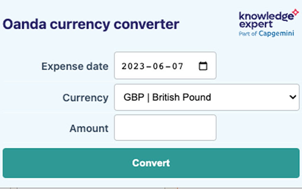 Currency conversion plugin for harvest app para google chrome