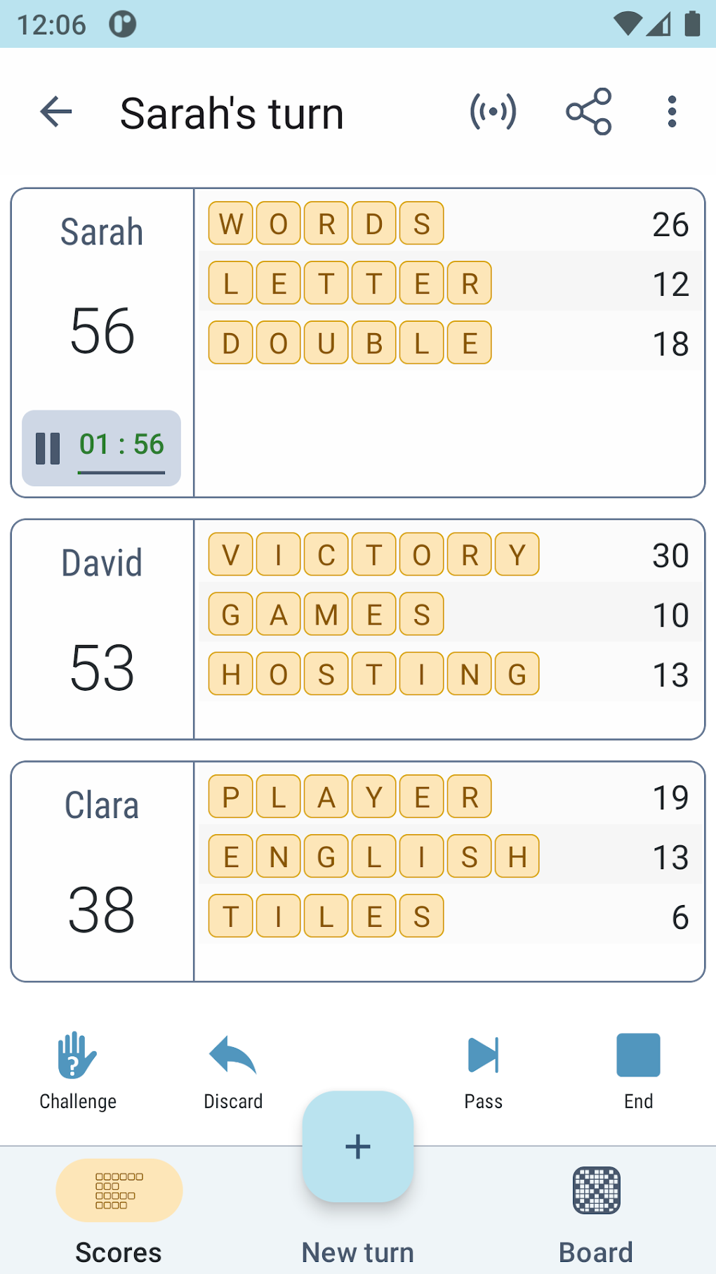 Scrabble Score Keeper