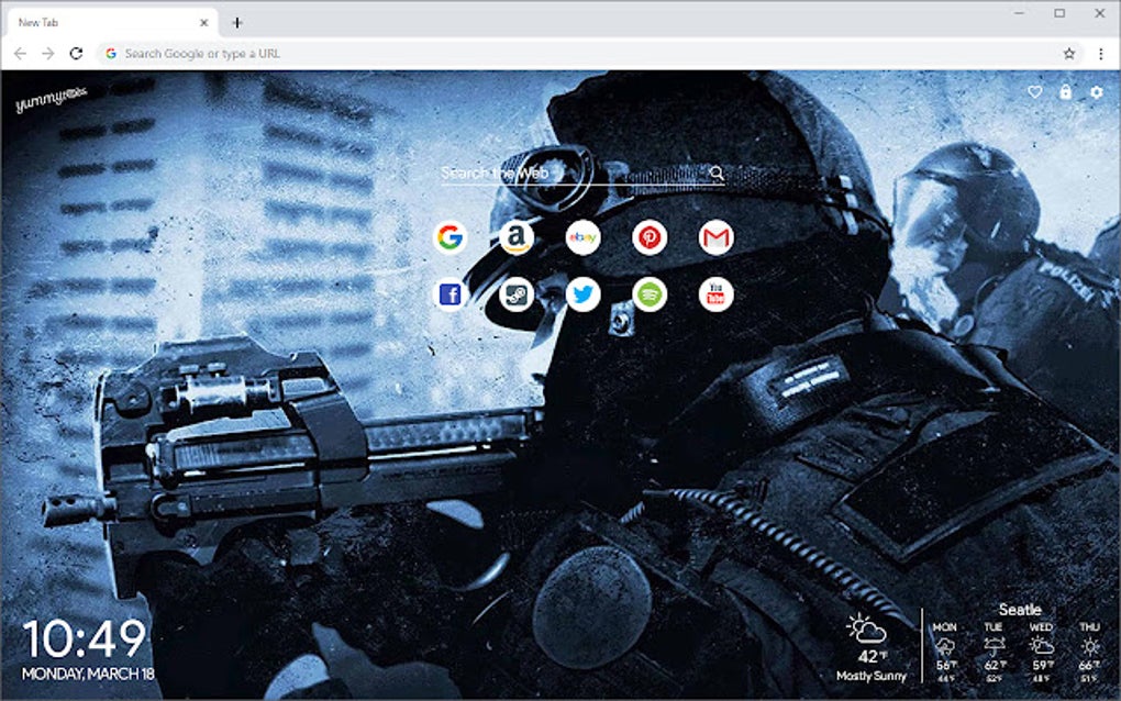 Counter-Strike HD Wallpapers for Google Chrome - Extension Download