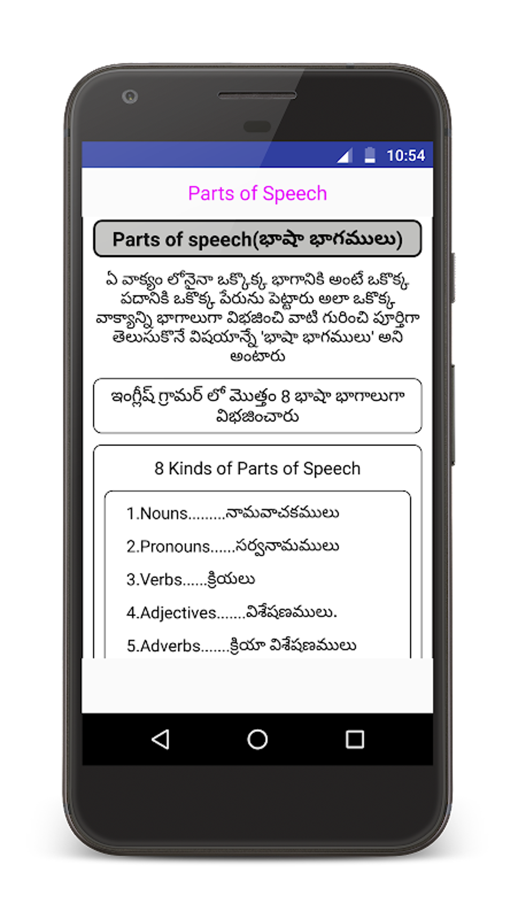 English Grammar In Telugu APK For Android Download