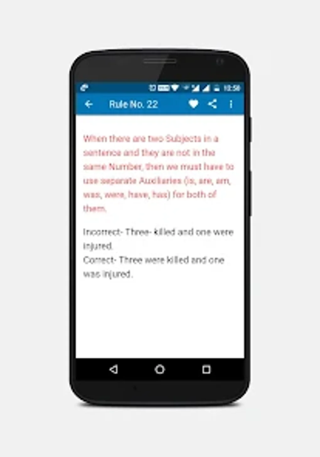 100 English Grammar Rules Android 