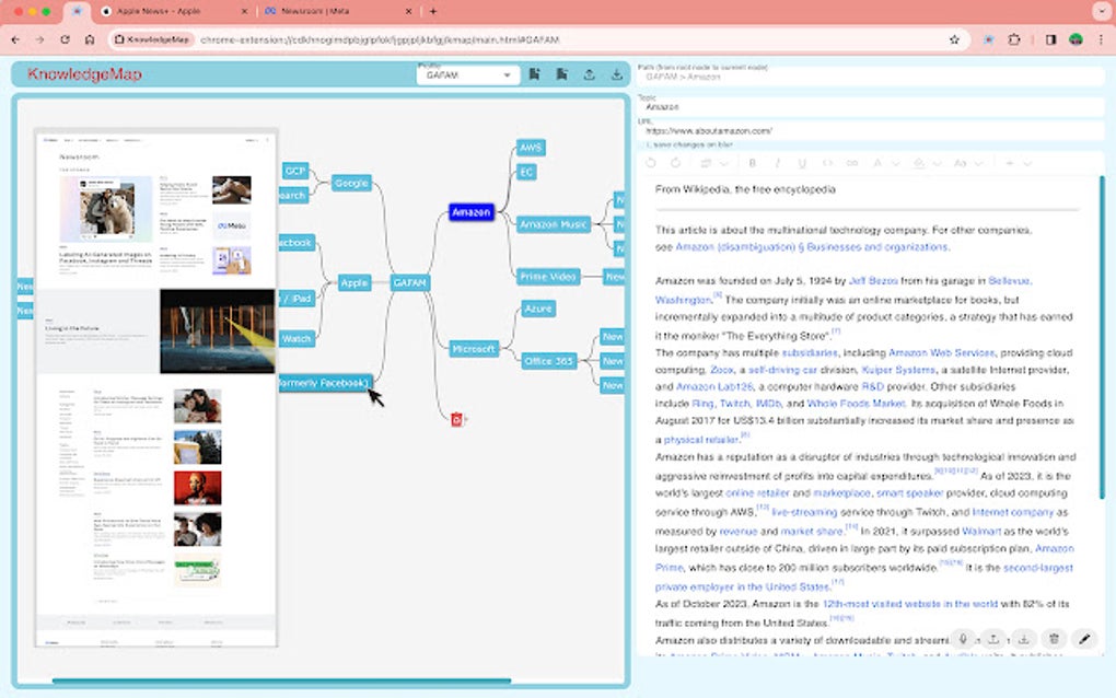 KnowledgeMap for Google Chrome - Extension Download