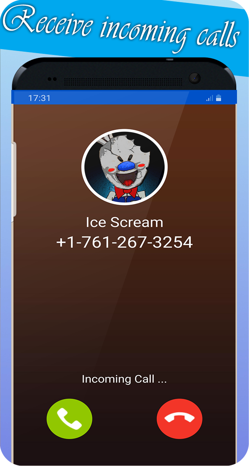 video call from ice scream and chat prank для Android — Скачать