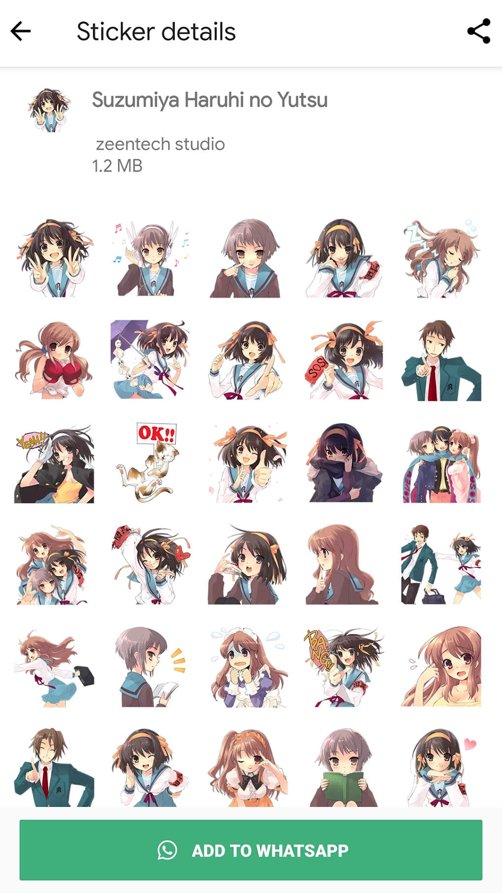 Anime Stickers for WhatsApp cho Android - Tải về