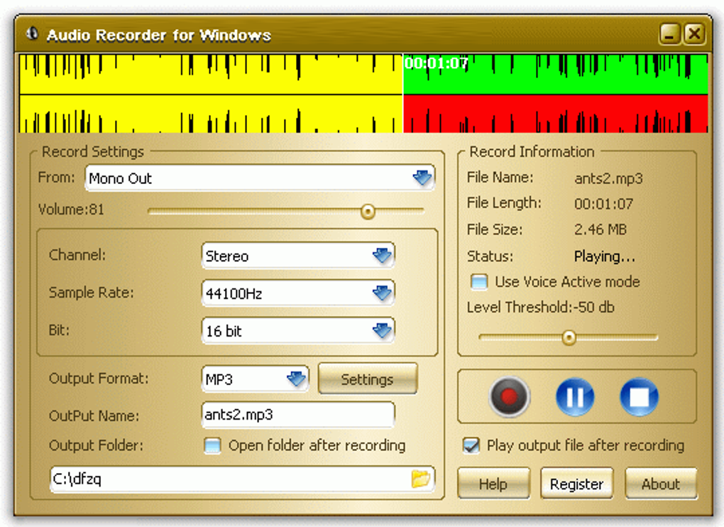 windows voice recorder 2 usb headsets simultaneously