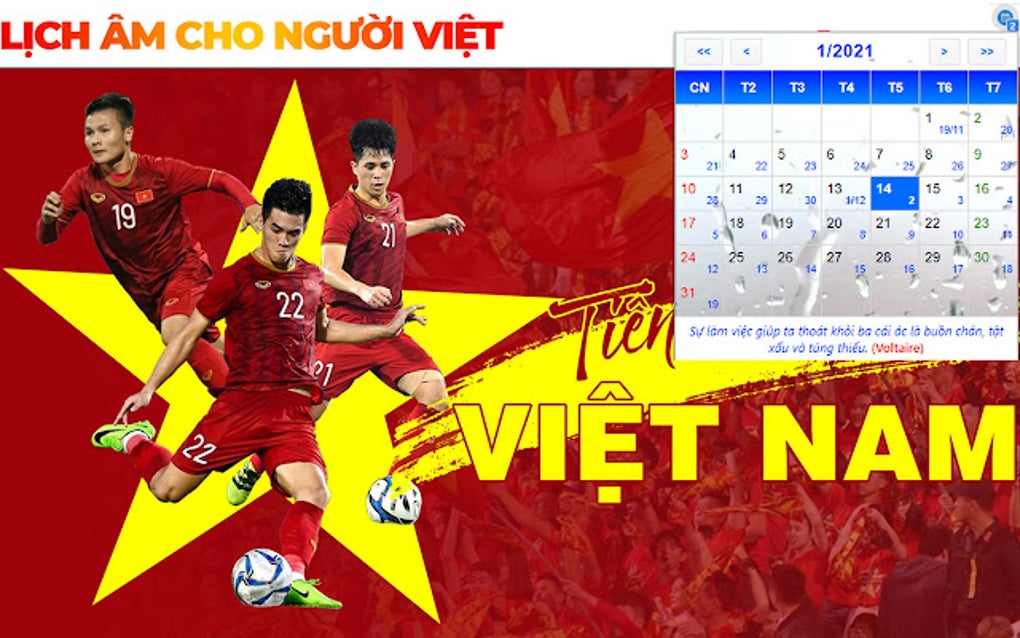 Âm Lịch Việt Nam - Lịch Âm Cho Người Việt for Google Chrome - Extension ...