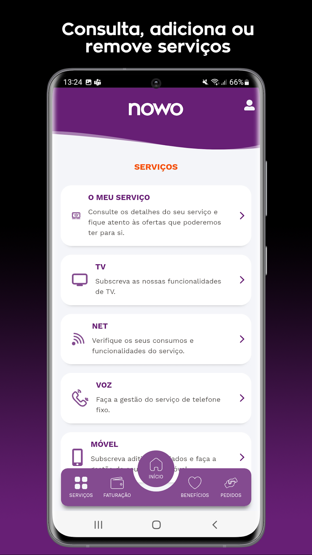 NOWO Cliente для Android — Скачать