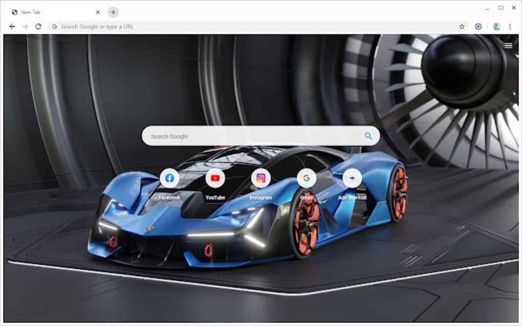 Lamborghini Terzo Millennio New Tab for Google Chrome - Extension