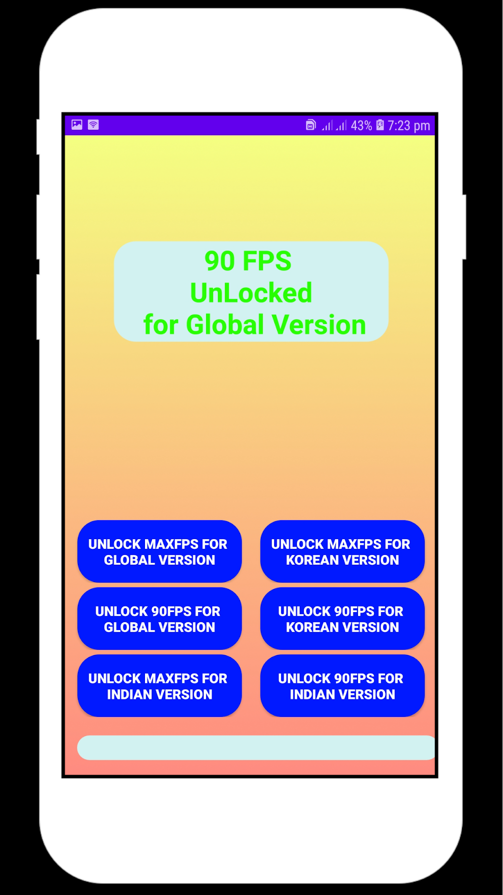 Fps tool : unlock 90fps для Android — Скачать