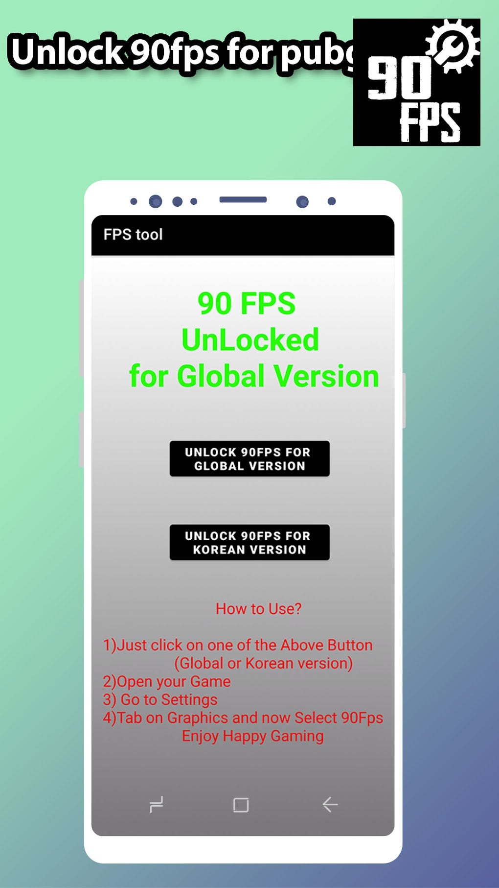 Fps tool : unlock 90fps для Android — Скачать