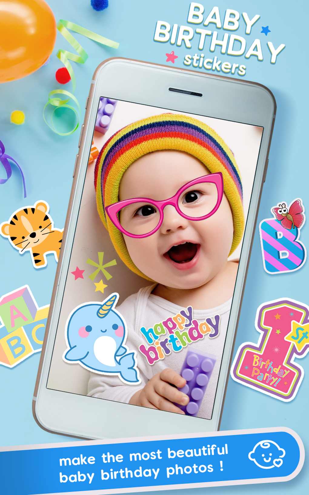 Baby Birthday Stickers for Android - Download