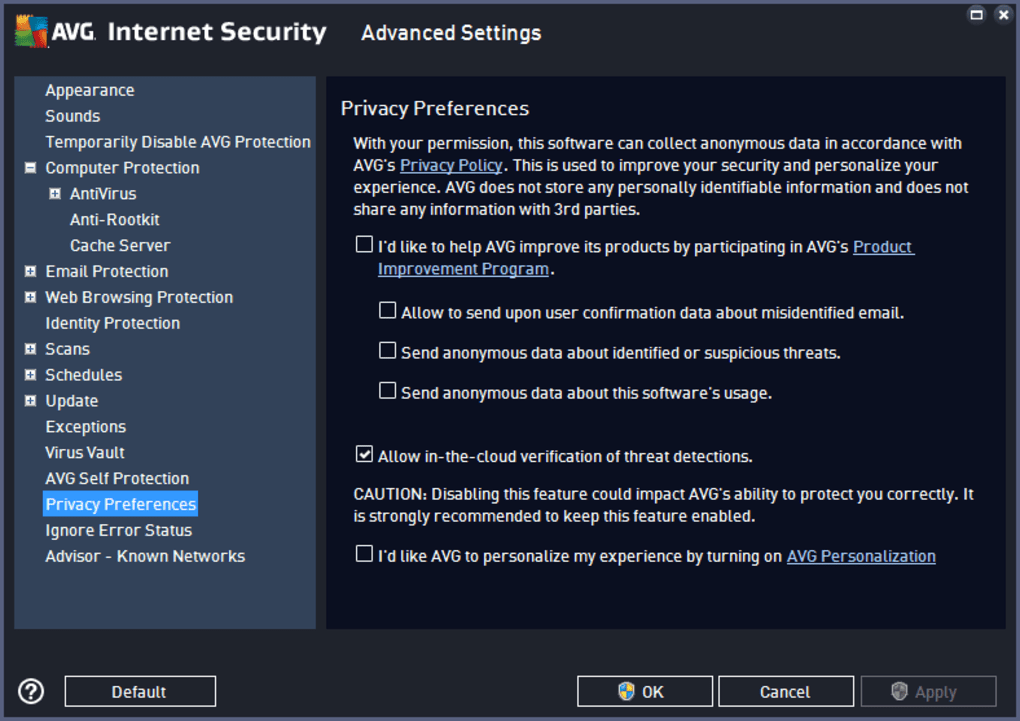 AVG Internet Security - Unlimited for Windows - Download Windows