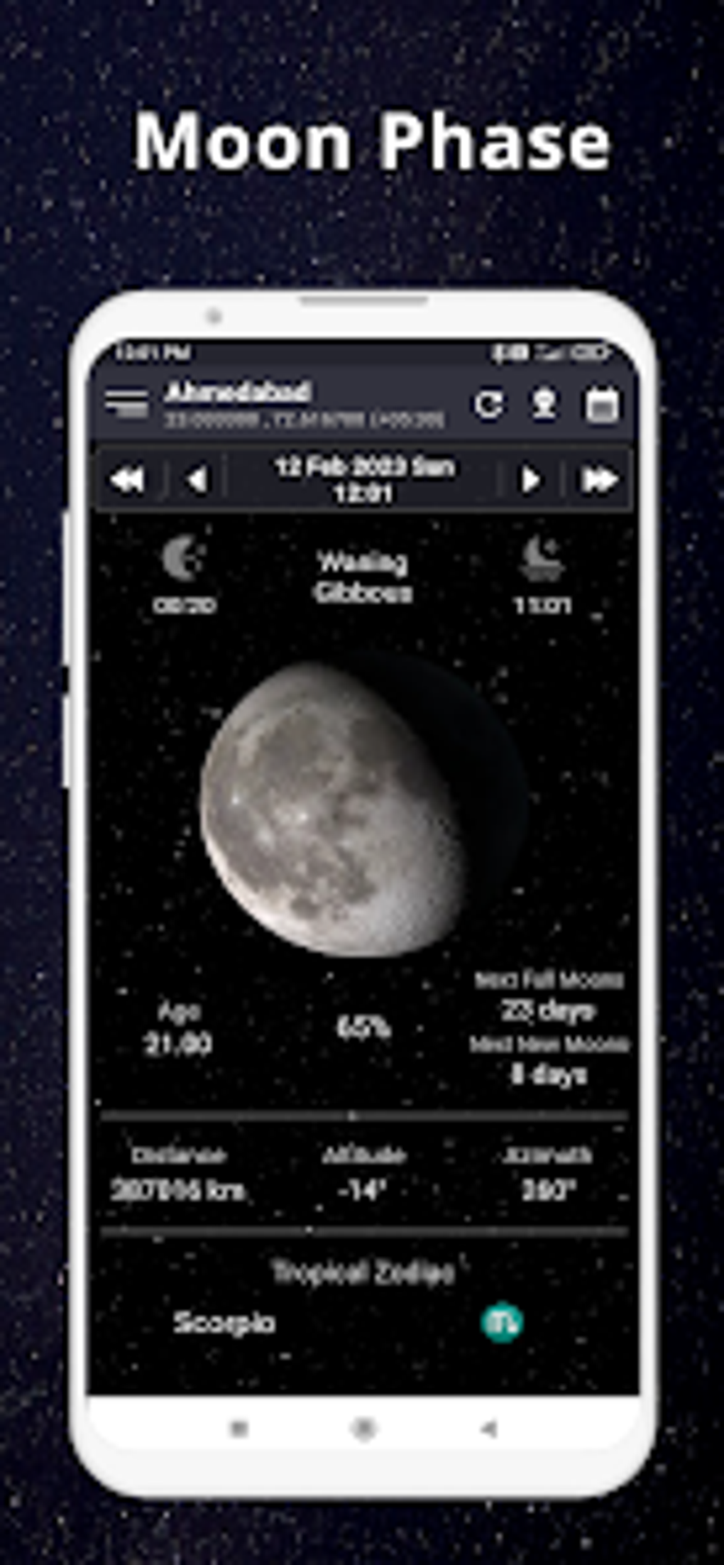 Android Moon Phase Lunar Calendar 