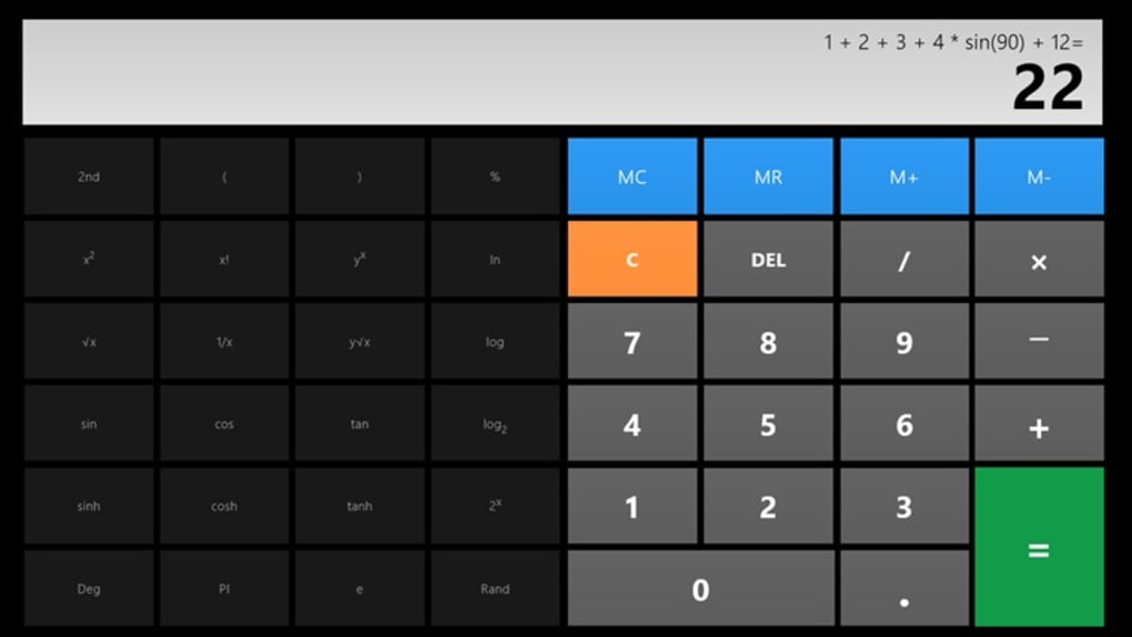 Raccourcis clavier calculatrice windows 10