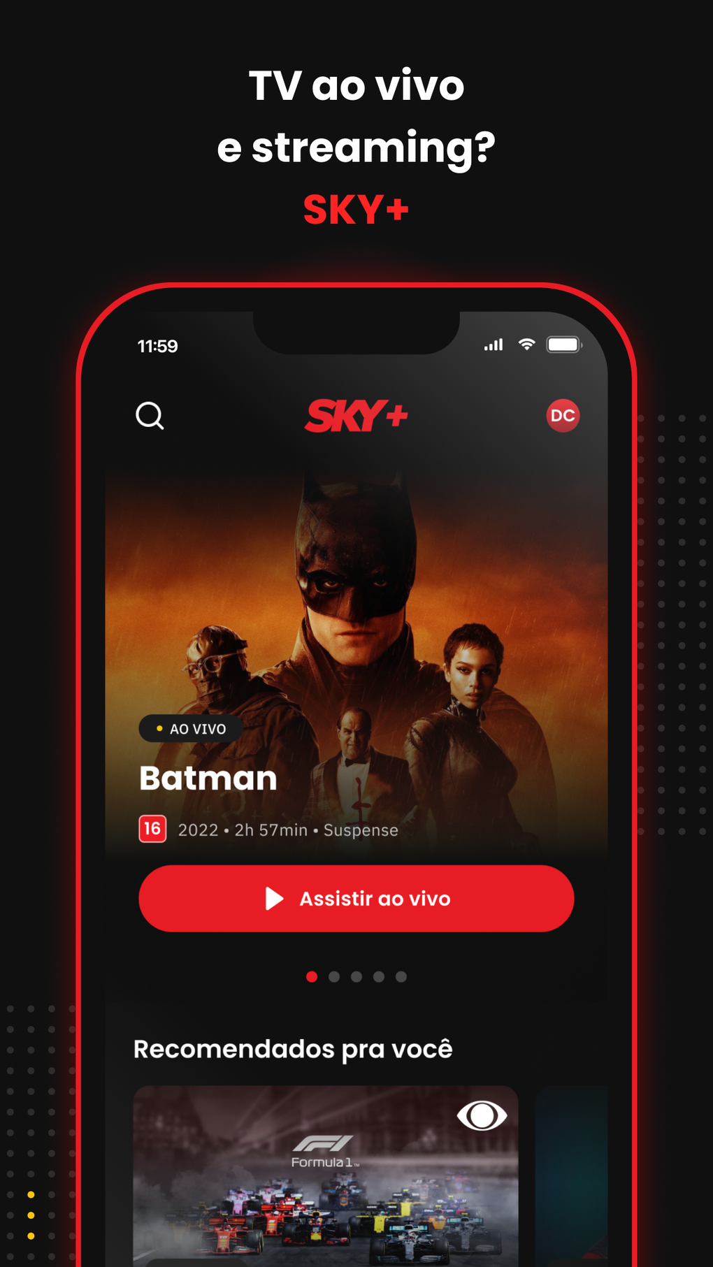 SKY: TVStreaming num só app для iPhone — Скачать